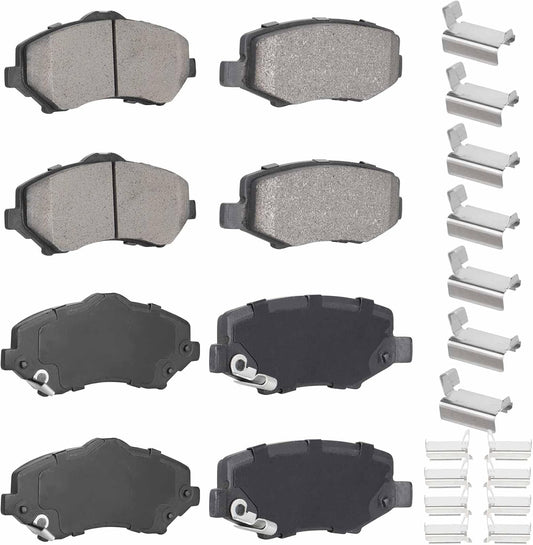 Ceramic Brake Pads Set for Jeep Wrangler Liberty Dodge Nitro Front & Rear