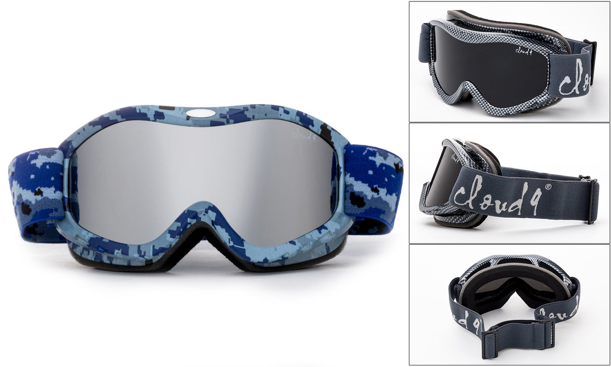 Kids Snow Ski Goggles Dual Lens Youth Ski Goggle with Pouch - Multiple Colors