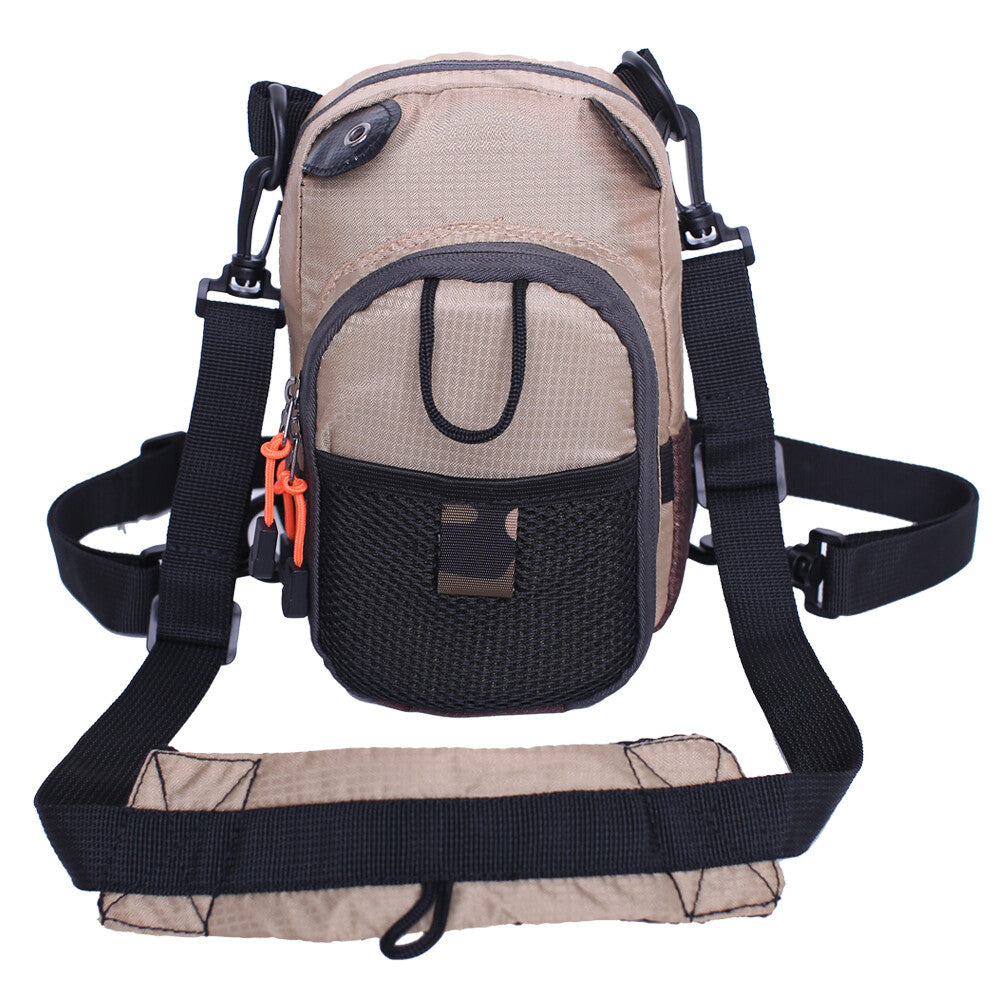 Fly Fishing Chest Bag Lightweight Waist Pack Tackle Organizer Black