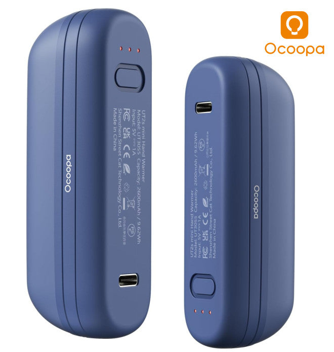 Rechargeable Magnetic Hand Warmers - Pocket-Sized, Fast Heating, Dual Pack