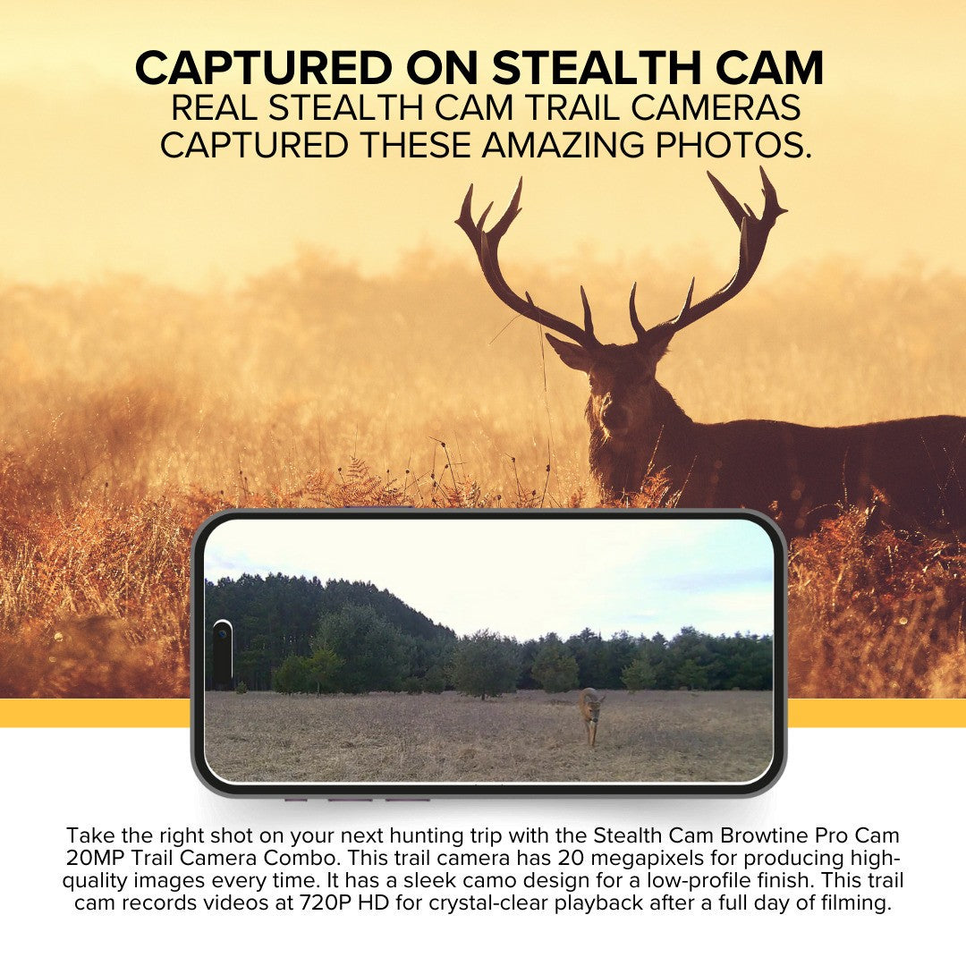 20MP Trail Camera Bundle with 720P HD Video Camo 2 Pack