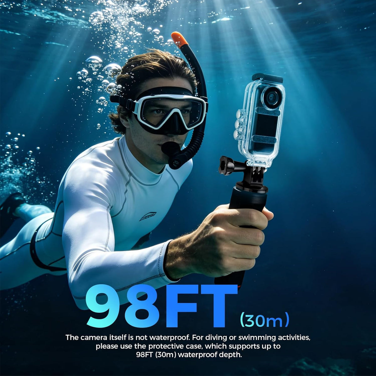 4K Mini Body Camera with 64GB Memory - Wearable Action Cam for Cycling & Outdoor Use