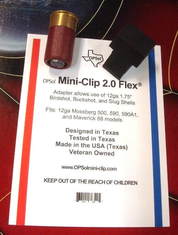 Mini Shell Adapter for 12 Gauge Mossberg & Maverick Shotguns - USA Made