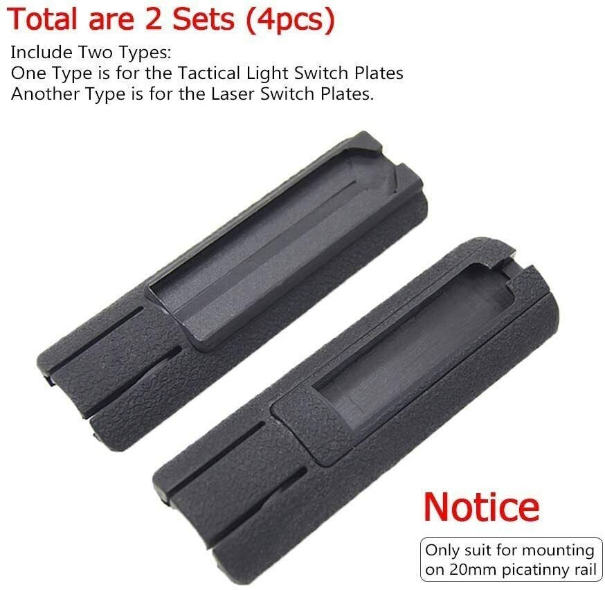 Tactical Pressure Switch Mount for 20mm Rails - Fits M300 M600 Flashlights