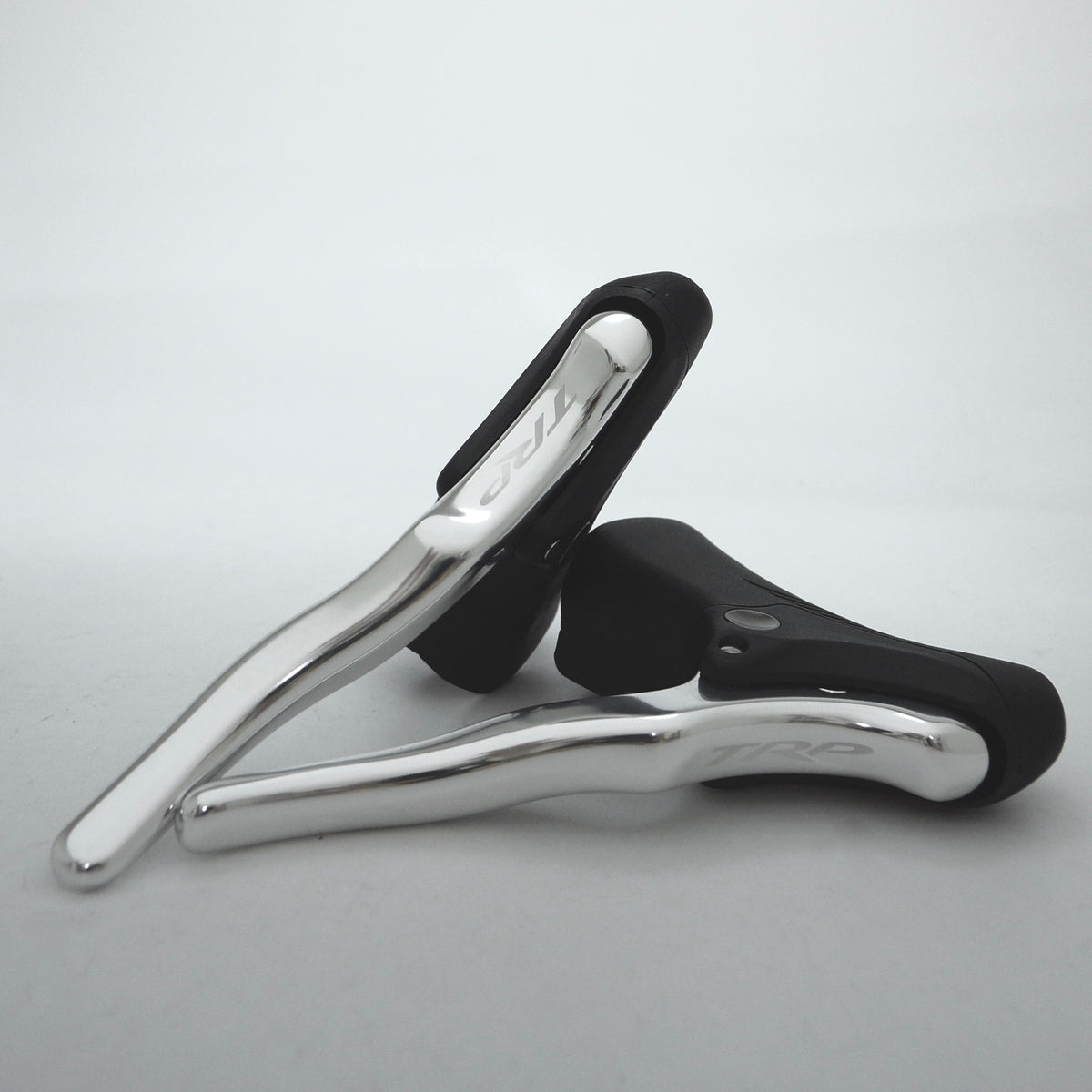 Aluminum Bike Brake Levers for Road & Fixed Gear Bikes - Black & Silver Set