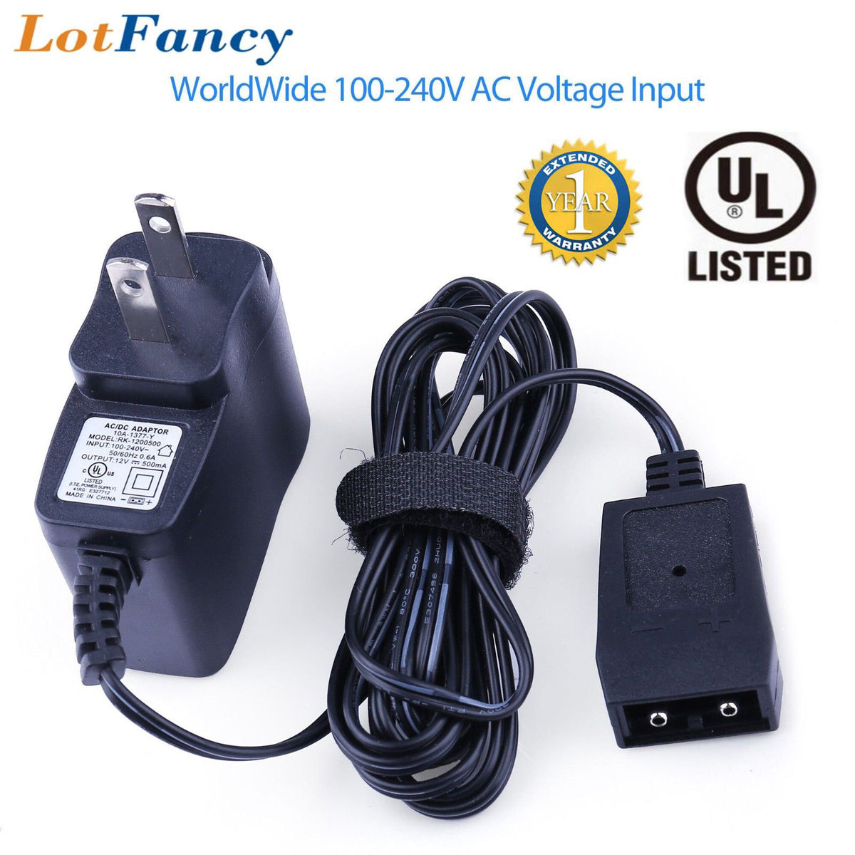 120V AC Power Cord Charger for Streamlight Flashlights - Rechargeable