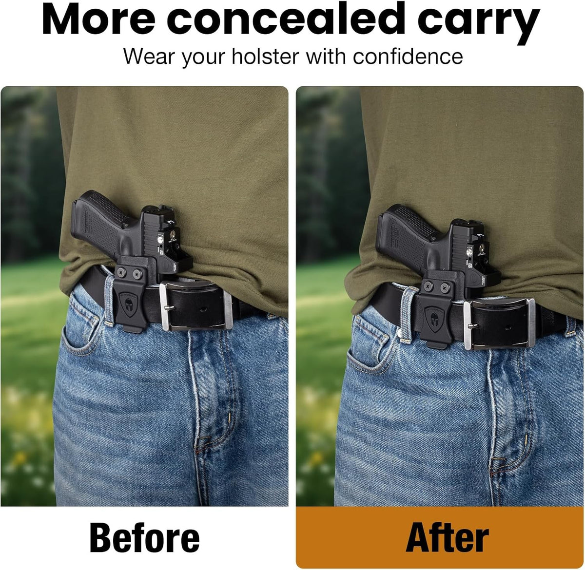 Holster Wedge Kit for Concealment & Comfort - Universal IWB Foam Pad