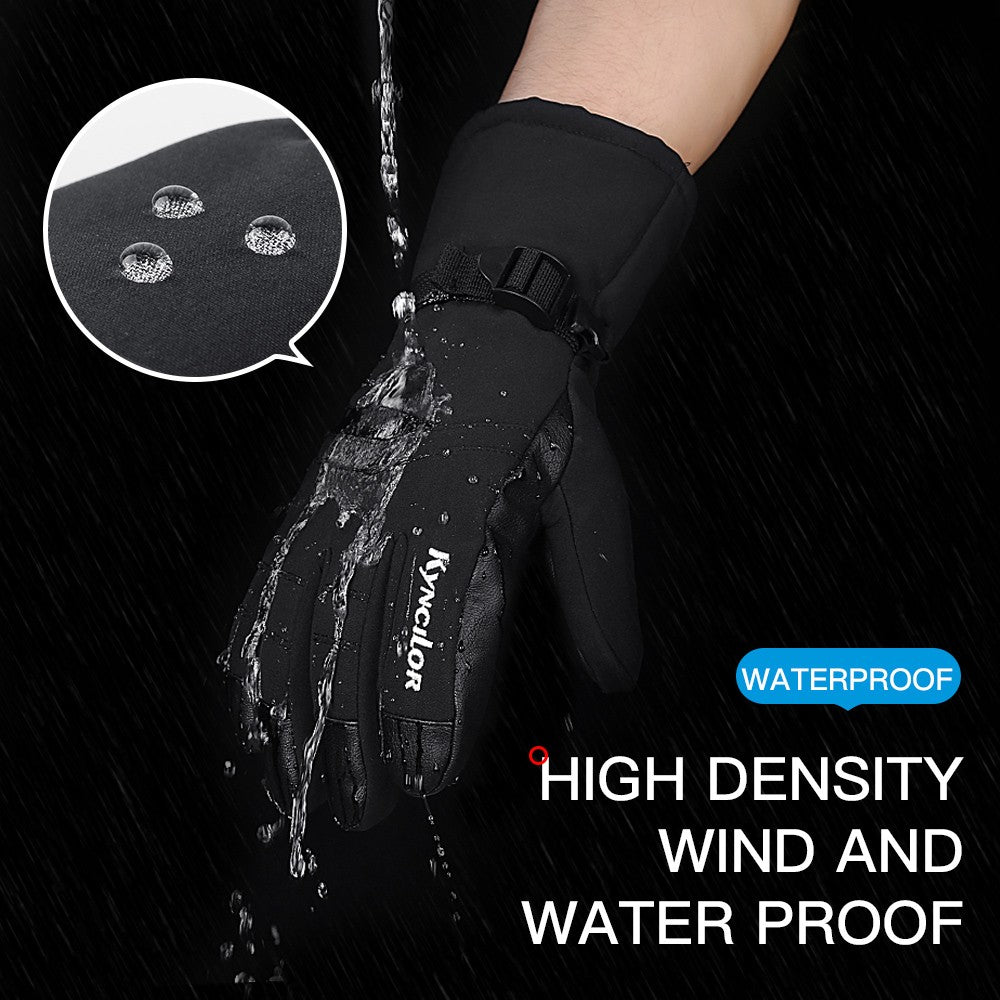 Waterproof Winter Work Gloves with Touchscreen Compatibility - Insulated Skiing & Snowboarding Gloves