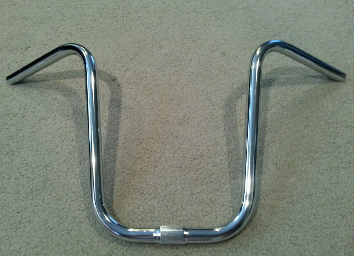 13-Inch Chrome Bicycle U Handlebars for Schwinn Stingrays Lowrider - 25.4mm