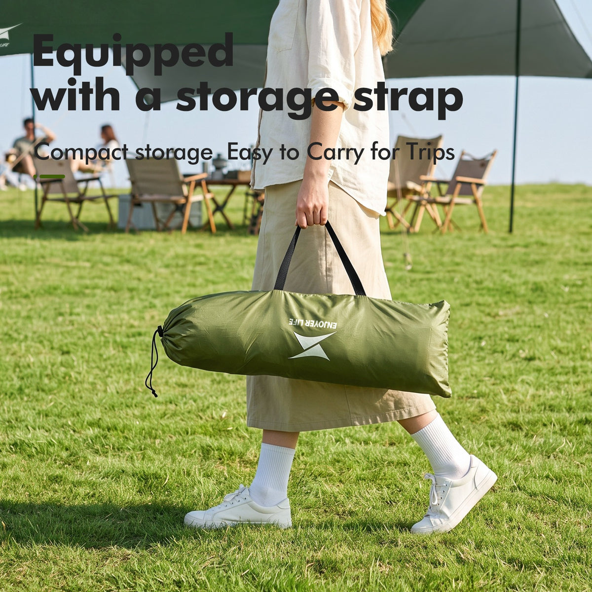 Waterproof Camping Tarp 10FT Rainfly Shelter for Outdoor Hiking & Camping