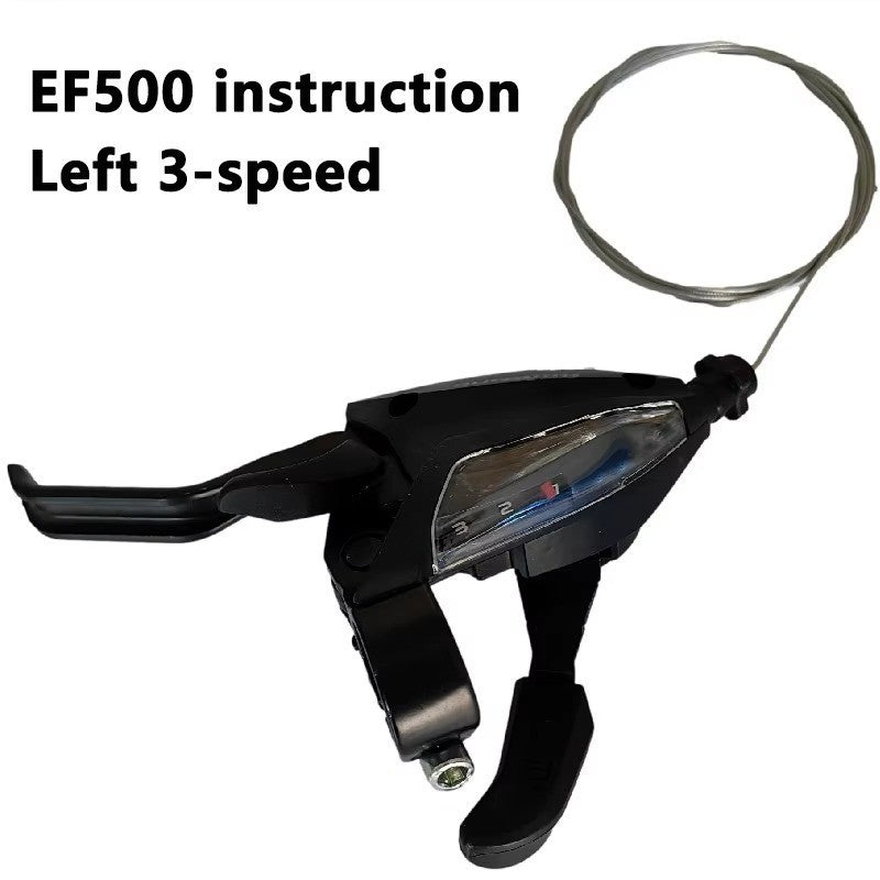 Multi-Speed Bicycle Shifter Set Compatible with Shimano EF500 MTB Bike Brake Levers
