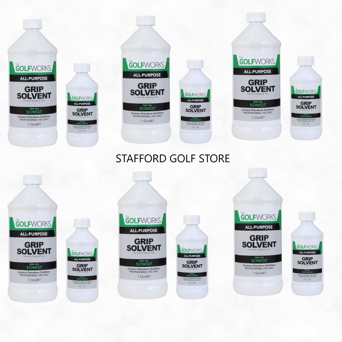 Golf Grip Solvent Citrus Formula 8oz and Quart for Golf Club Installation