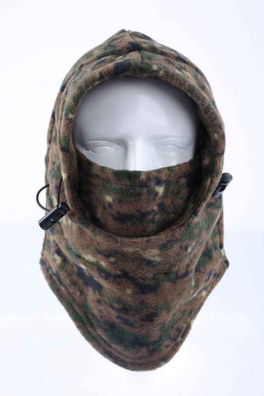 Cold Weather Balaclava Face Mask - Windproof Fleece Hood for Hunting Skiing
