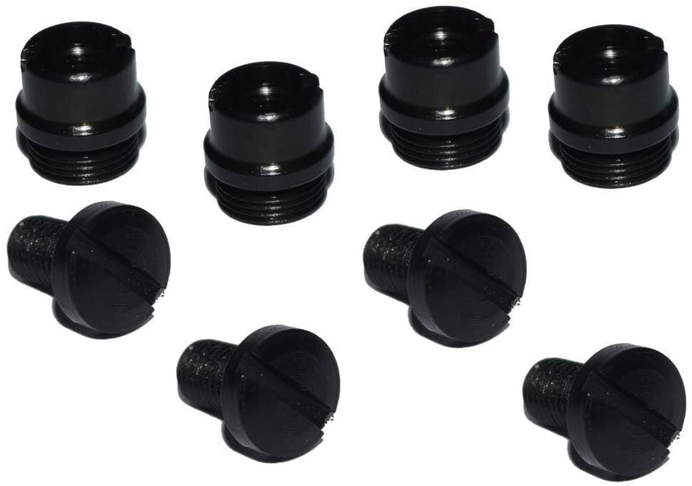 1911 Industries Pro Series Black Slot Grip Screws & Bushings Set for 1911 Pistols