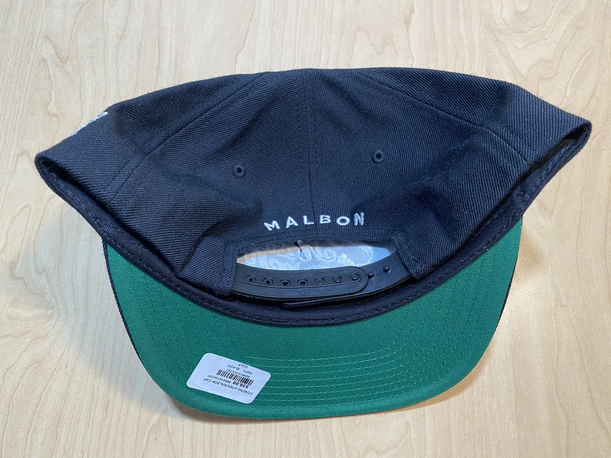 Malbon Golf Hat Genesis Open Pacific Palisades Black Snapback Cap