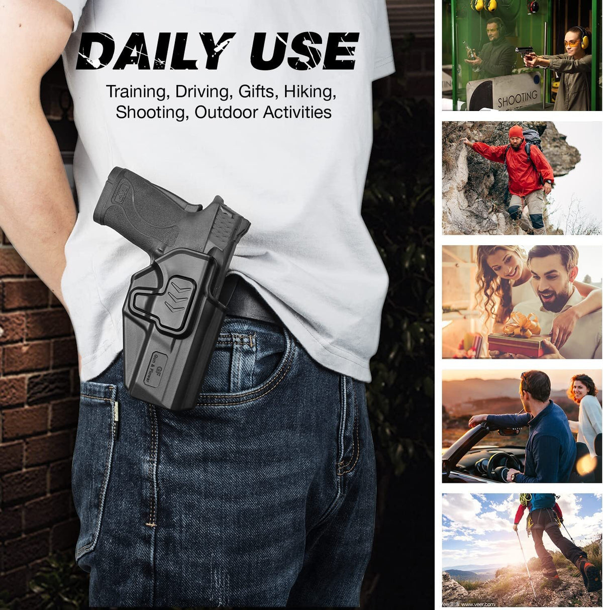 Holster for Smith & Wesson M&P Shield 380 EZ & 9mm EZ - Right Hand, Level II Retention