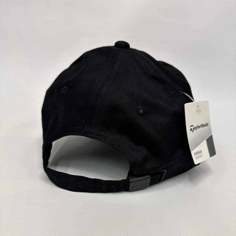 Women's Cotton Adjustable Golf Hat with UV Protection - Black