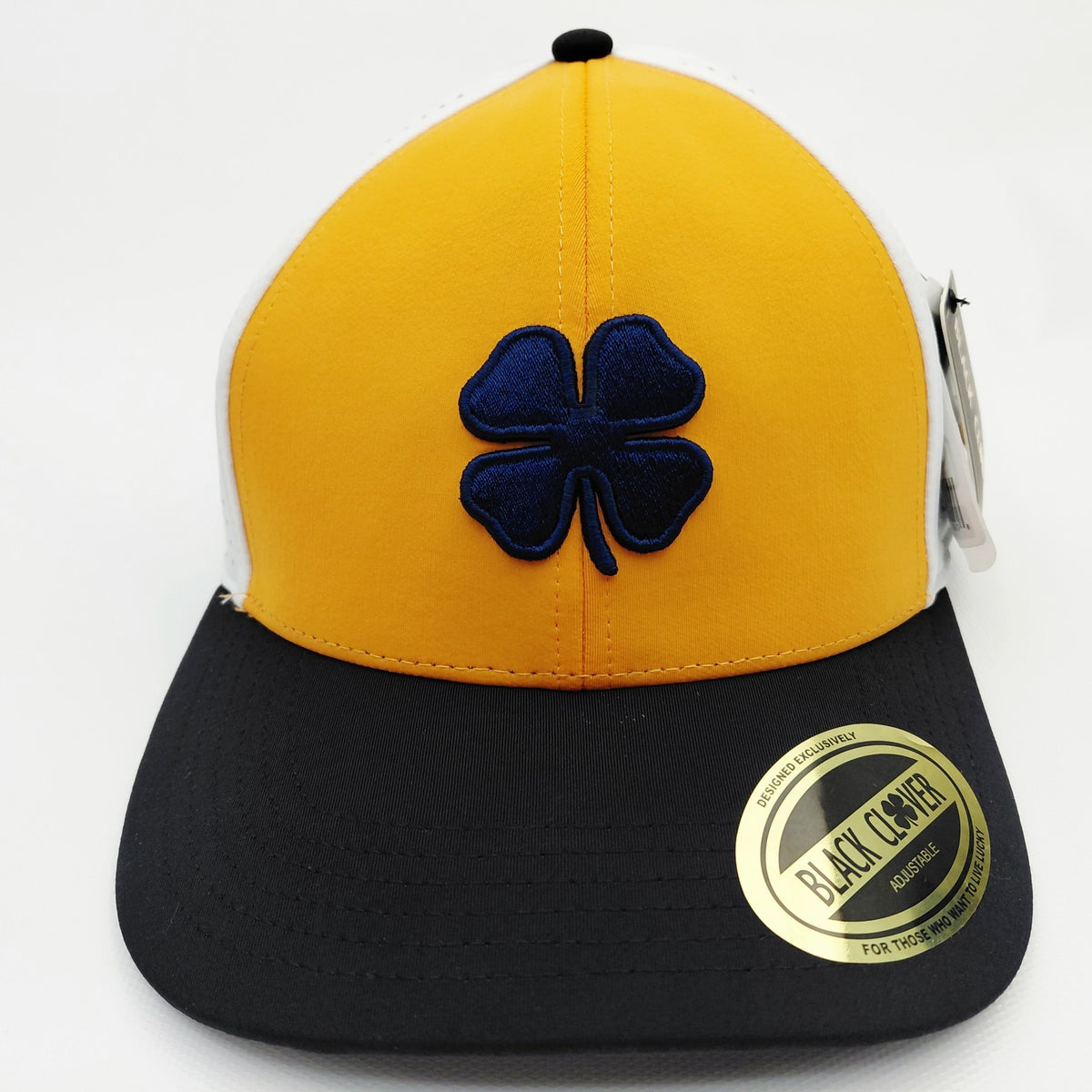 Black Clover Lucky Snapback Cap - Perforated Golf Hat for Men & Women