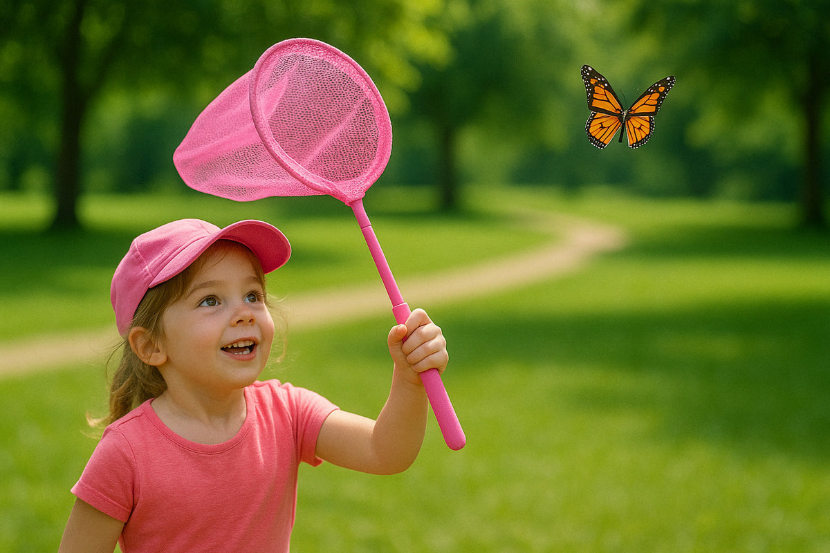 Kids Telescoping Butterfly Bug Catching Nets 3-Pack - Outdoor Insect Nets