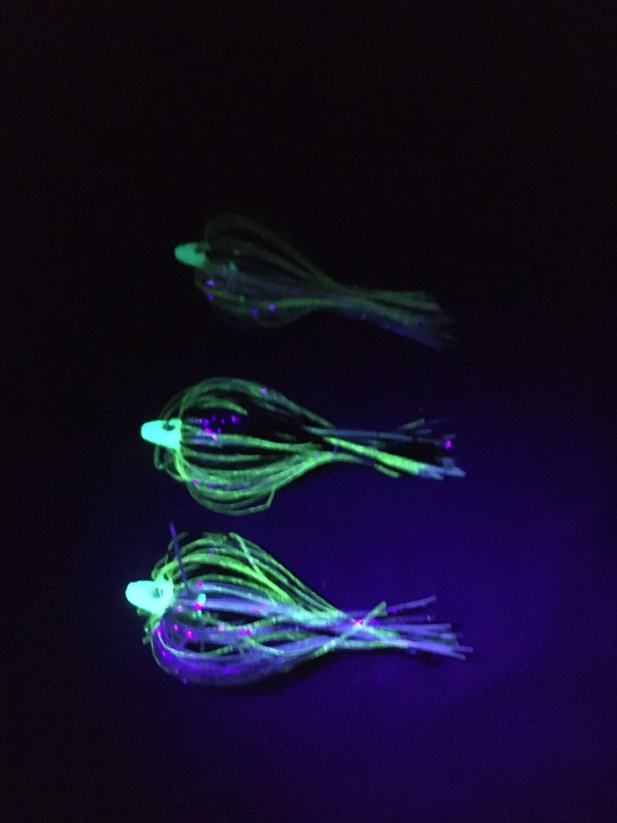 Salmon Trolling Flies Pack of 3 - Alewife Series Rigged Lures for Salmon Fishing