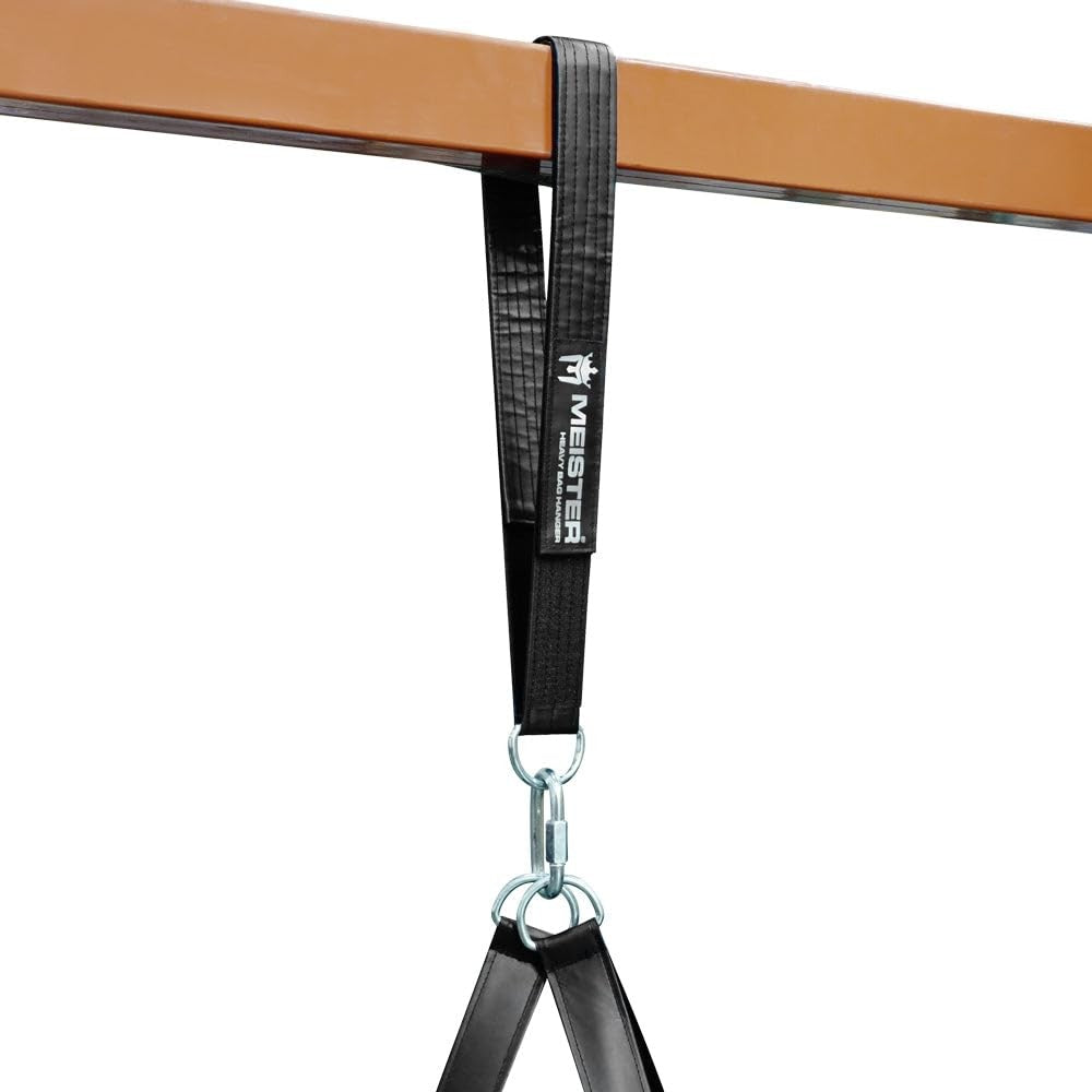Heavy Bag Hanger Strap 80 Inch - Adjustable Black Support for Boxing & Martial Arts