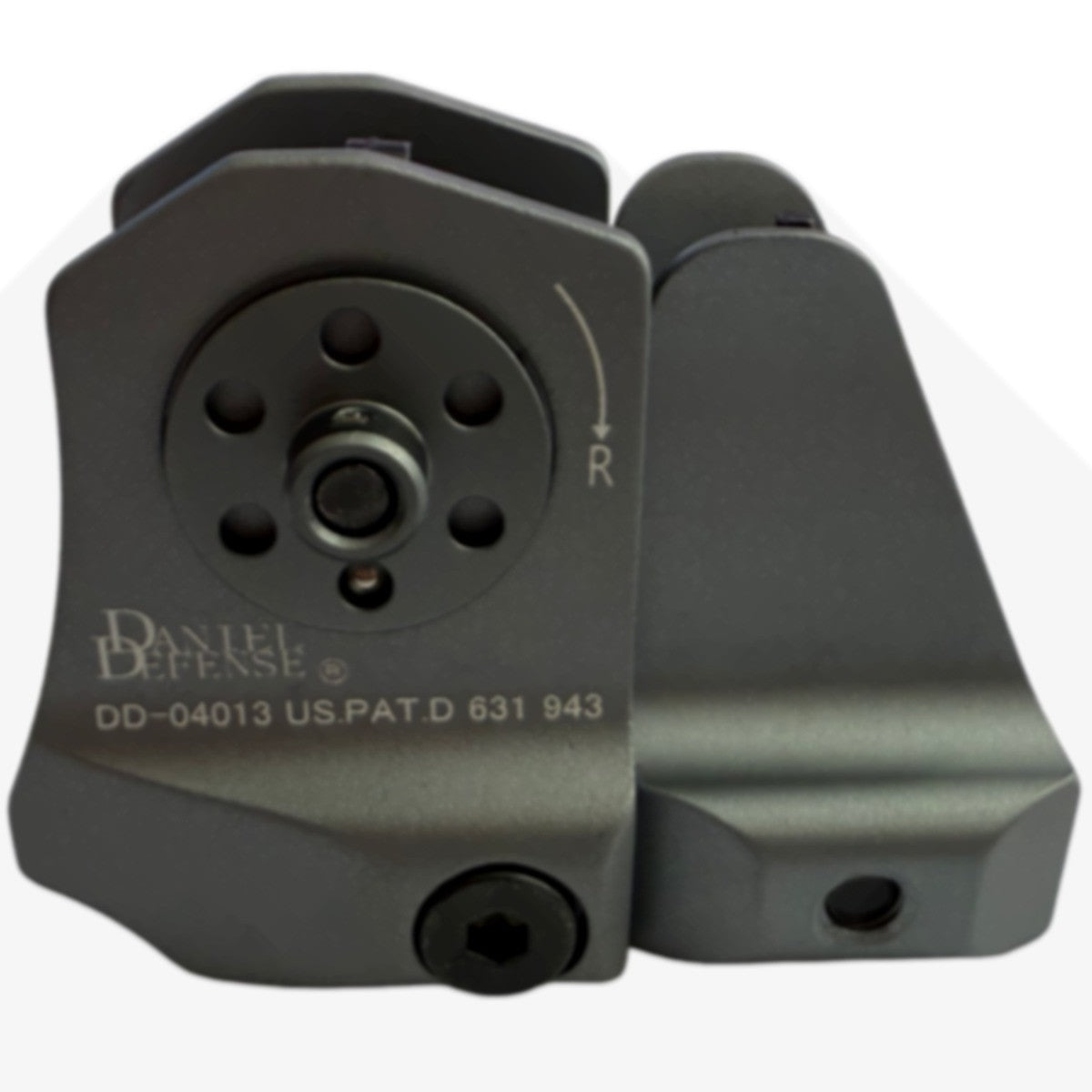 Aluminum Alloy Low Profile Front & Rear Sights Set for Bicycle, Gray
