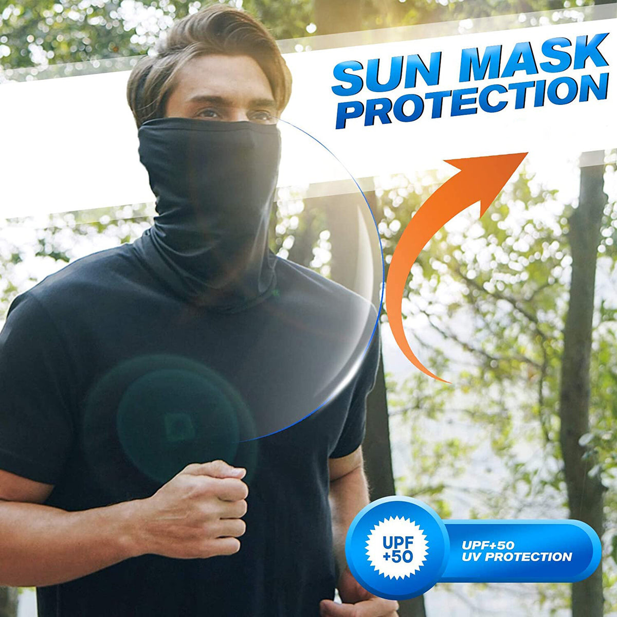 UV Protection Cooling Neck Gaiter Face Mask for Outdoor Activities