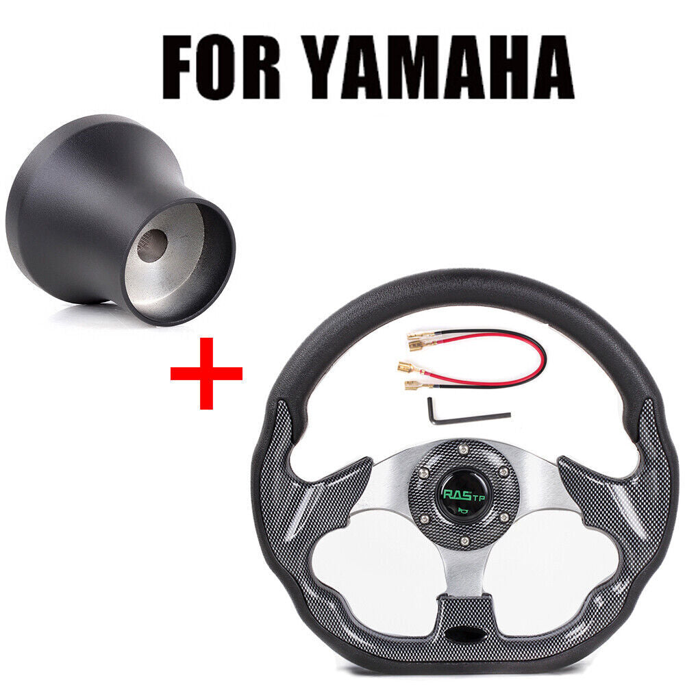 13-Inch Golf Cart Steering Wheel & Hub Adapter for EZGO Yamaha Club Car