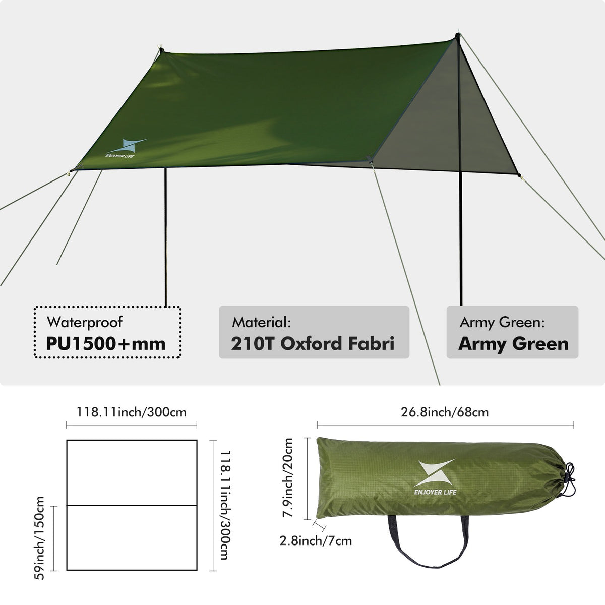 Camping Hammock with Mosquito Net Rainfly Under Quilt and Mat - Outdoor Gear