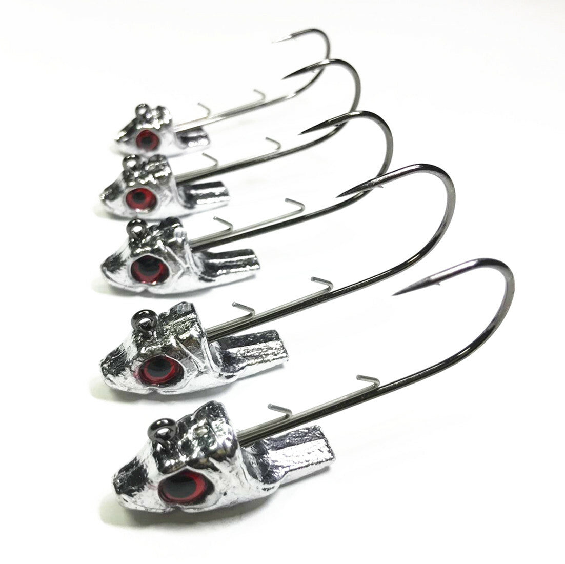 Artificial Fishing Jig Heads for Swimbaits - Multiple Weights & Hooks