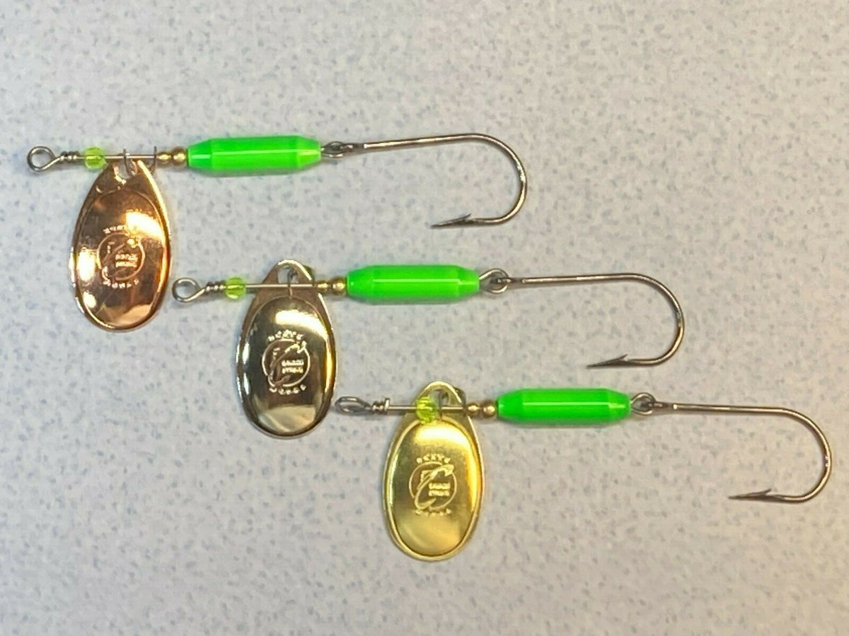 Heavy Metal Steelhead Salmon Casting Spinner Size 4 - Copper Blade