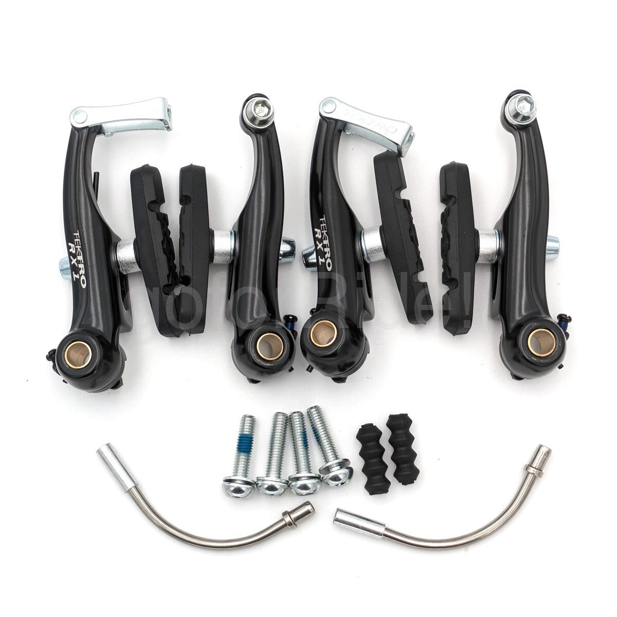 Tektro RX1 Mini-V Brake Set - Cyclocross & Road Bike Linear Pull Black