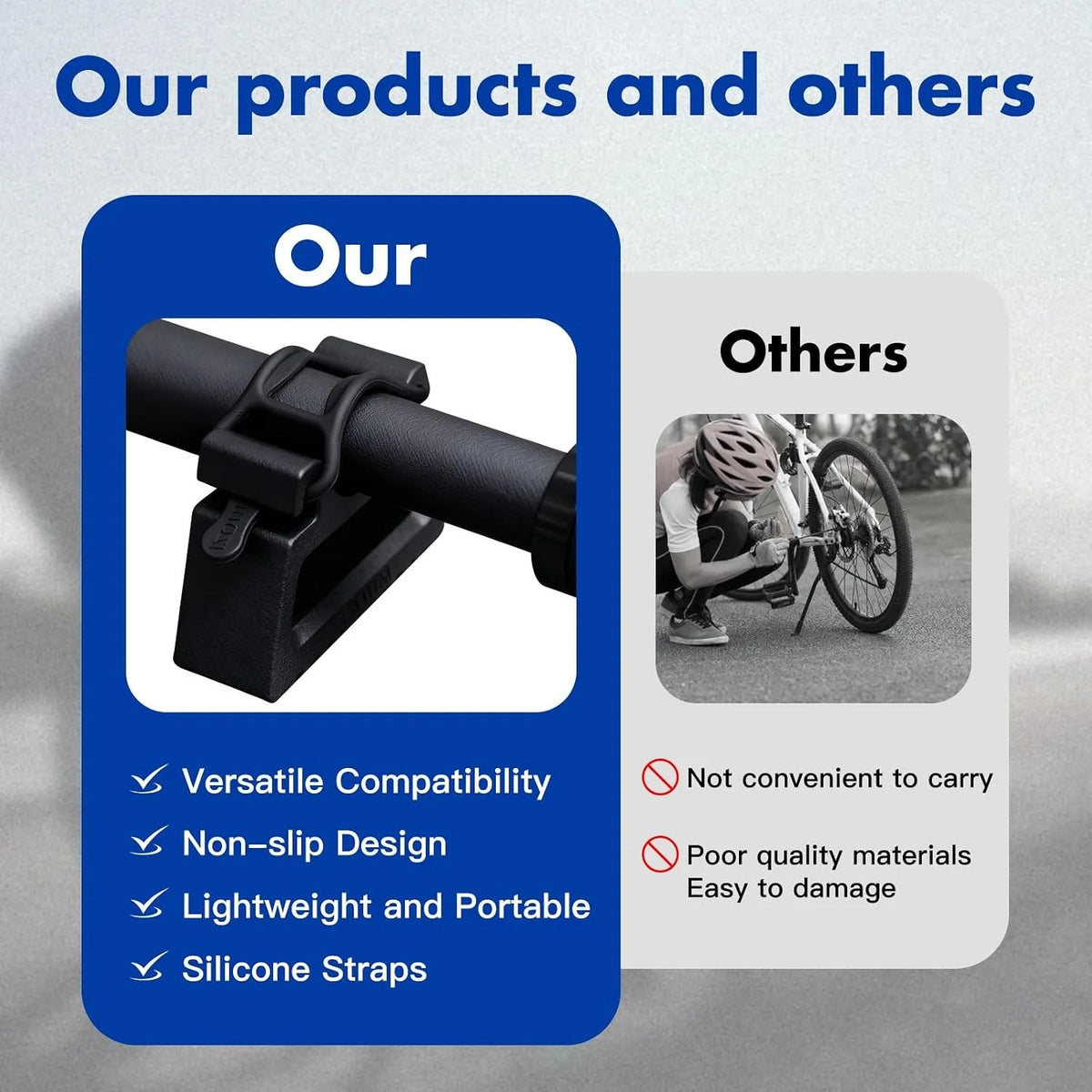 Portable Bike Repair Stand with Quick Release Handlebars Support for Mountain, Road & E-Bikes