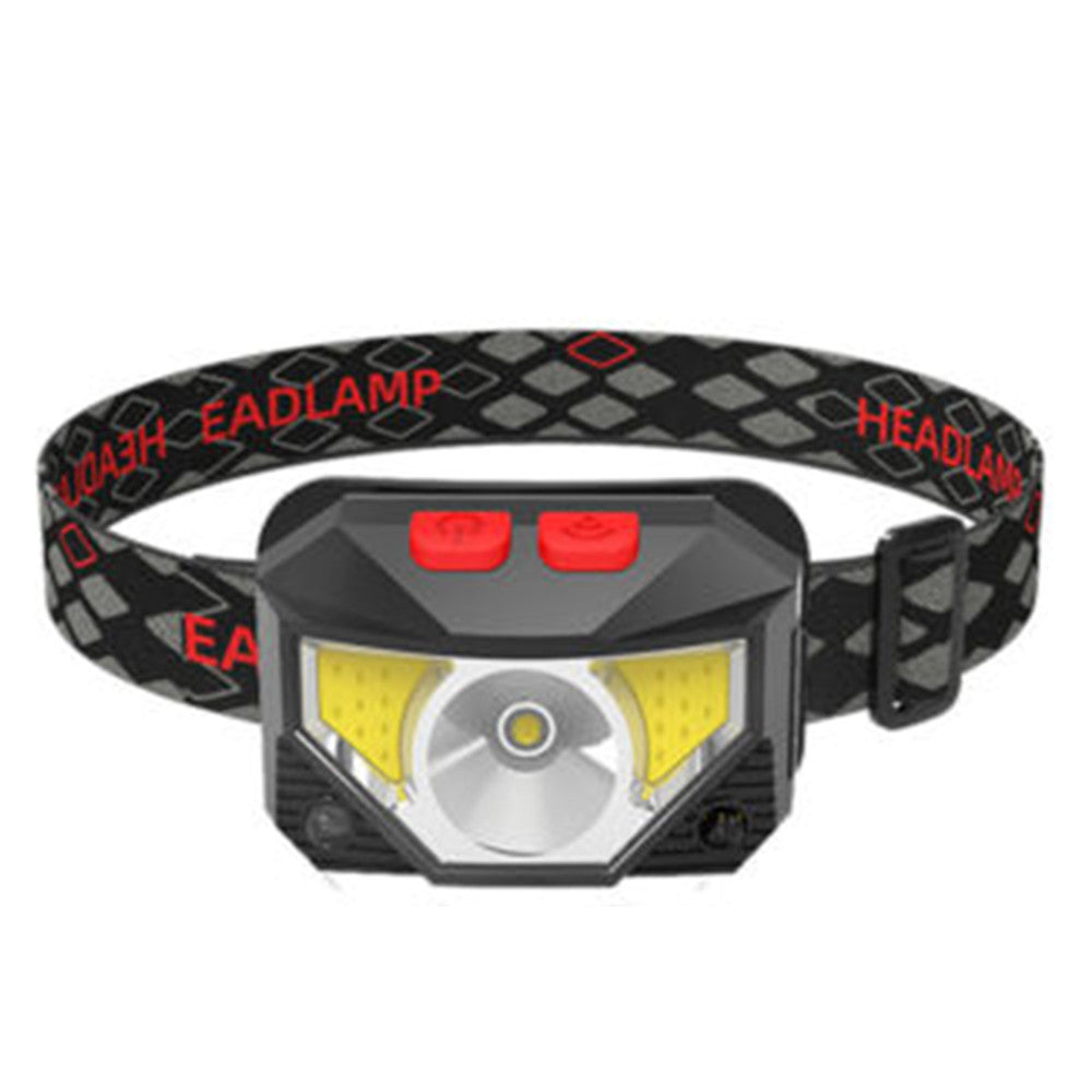 Rechargeable COB LED Headlamp Headlight with Sensor Waterproof Torch
