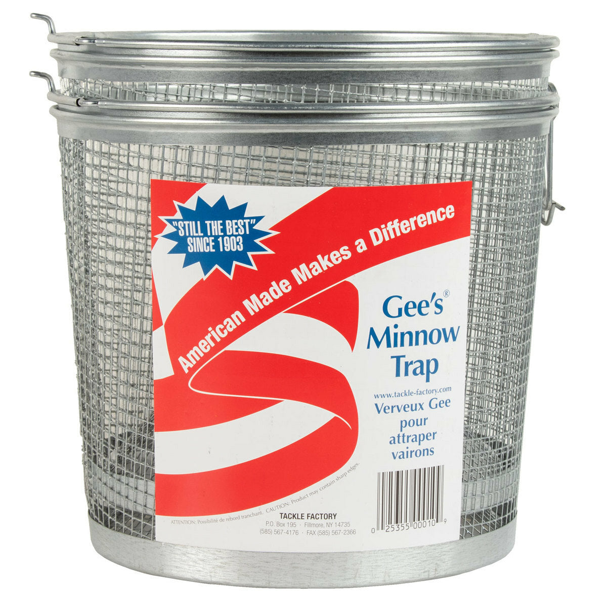 Galvanized Minnow Bait Fish Trap - Durable Collapsible Freshwater & Saltwater Trap