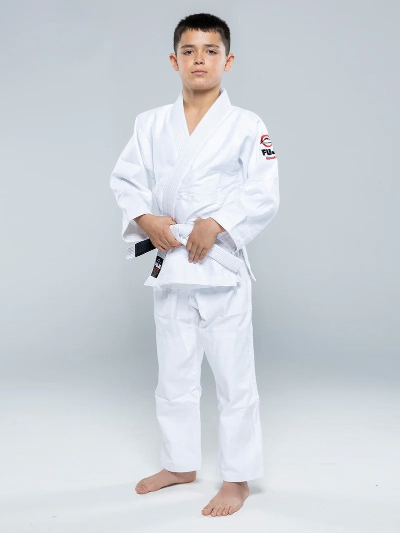 Kids Brazilian Jiu Jitsu Gi - Youth All Around BJJ Uniform, White
