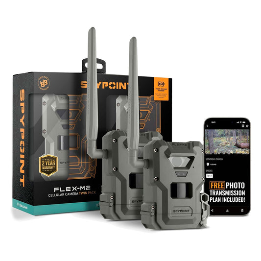 Trail Camera with 32MP HD Photos and LTE Auto-Connect Twin Pack