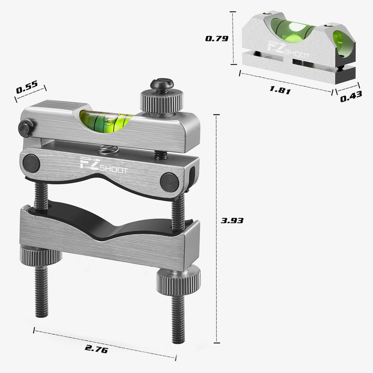 Scope Crosshair Leveling Kit for Rifle & Optics Alignment - Aluminum Precision Tool