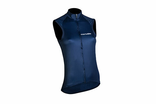Women's Cycling Gilet Vest - Lightweight Windproof Sports Top, Navy Medium