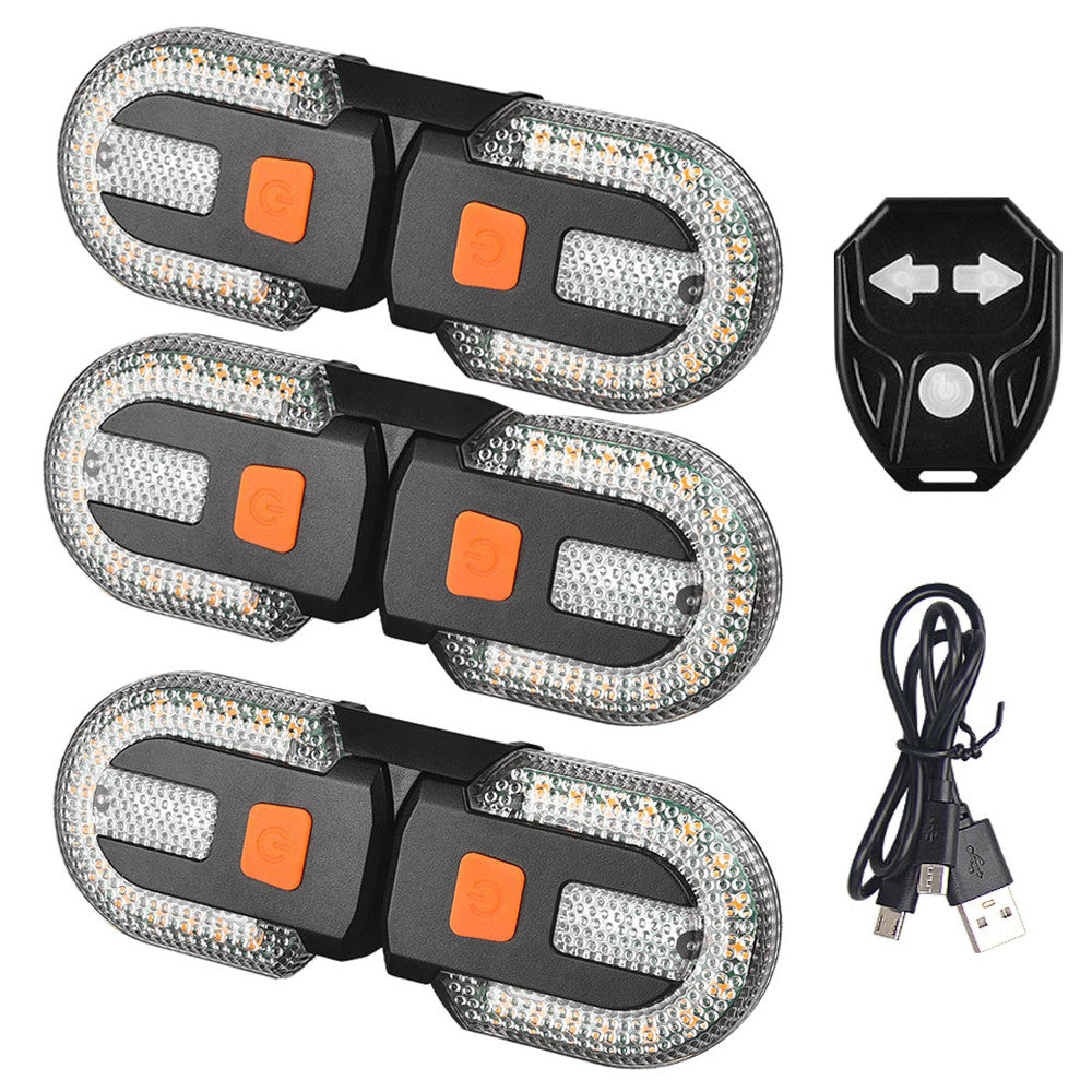 Bike Turn Signals Light Rear USB Bicycle Tail Light with Remote Control