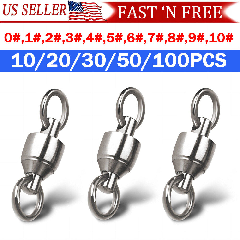 Heavy Duty Fishing Swivels Ball Bearing Barrel Swivel Sea Fishing Gear