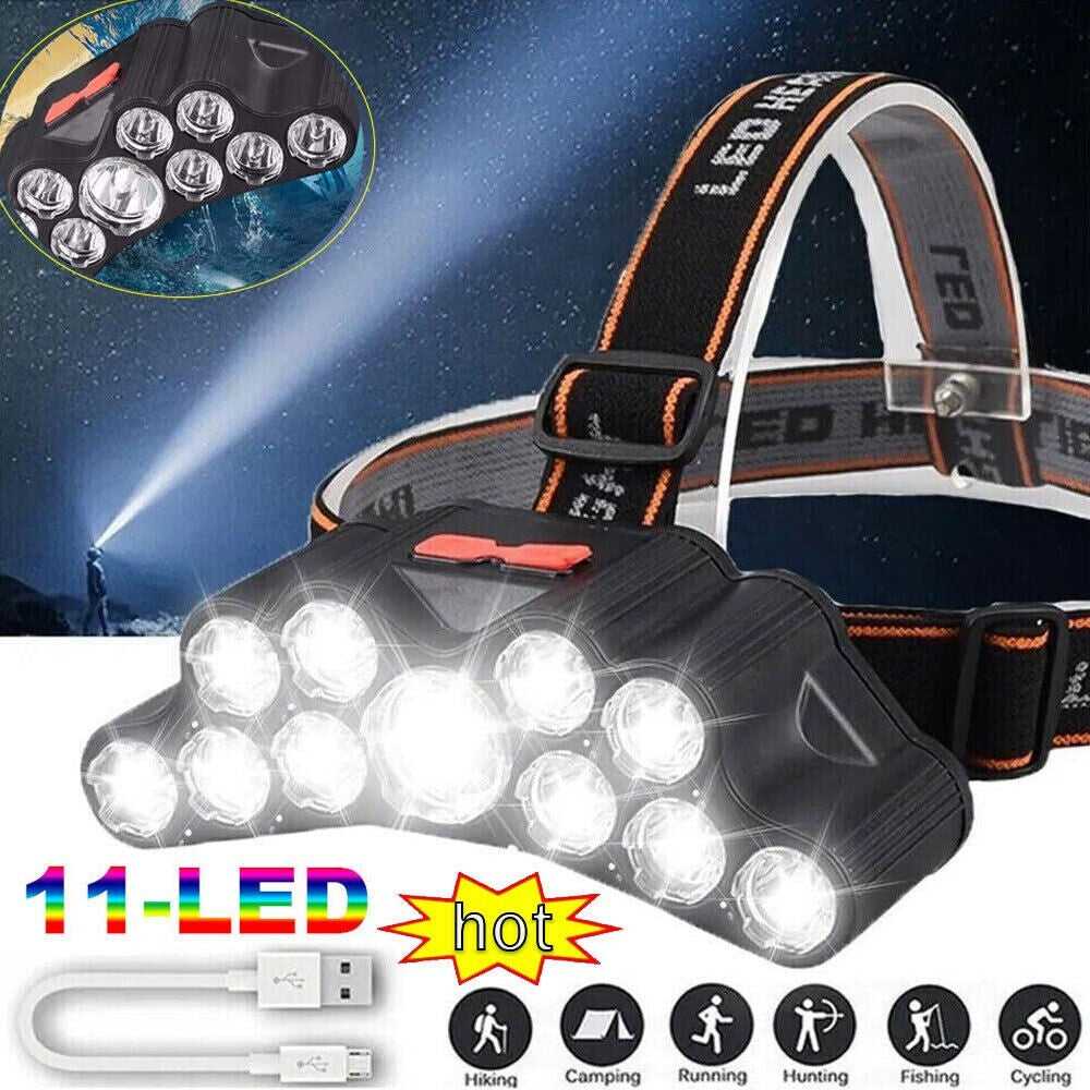 Rechargeable Headlamp LED Lantern for Camping Fishing Hiking Night
