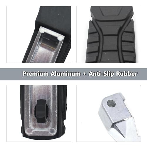 Motorcycle Rear Foot Pegs for BMW Models - Aluminum Non-Slip Passenger Supports