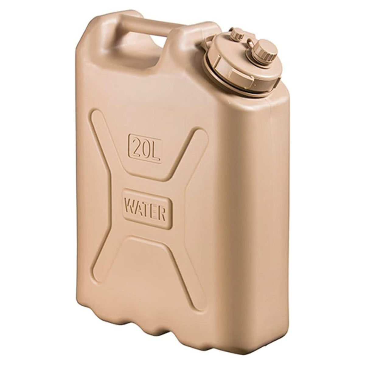 5 Gallon Portable Water Container BPA-Free Camping & Emergency Use Sand