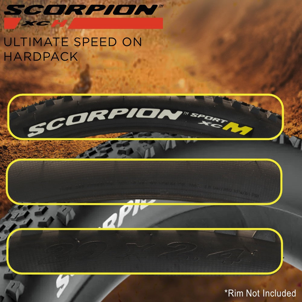 Mountain Bike Tire 29x2.4 Folding Off-Road Tire for Cross-Country Trails