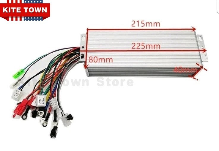 60V 1500W Brushless DC Motor Speed Controller for Electric Bicycle & Scooter