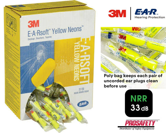 Disposable Foam Ear Plugs Noise Reduction 33dB for Sleep Shooting & Travel