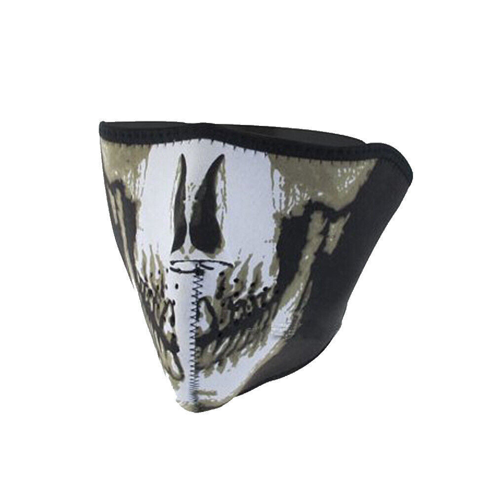 Half Face Mask Scarf for Cycling Motorcycle Skulls Unisex
