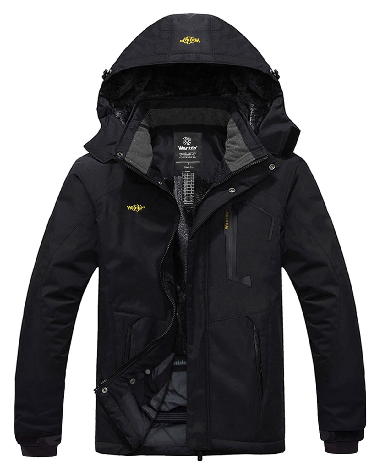Men's Waterproof Winter Jacket - Warm Ski & Snowboarding Coat with Hood