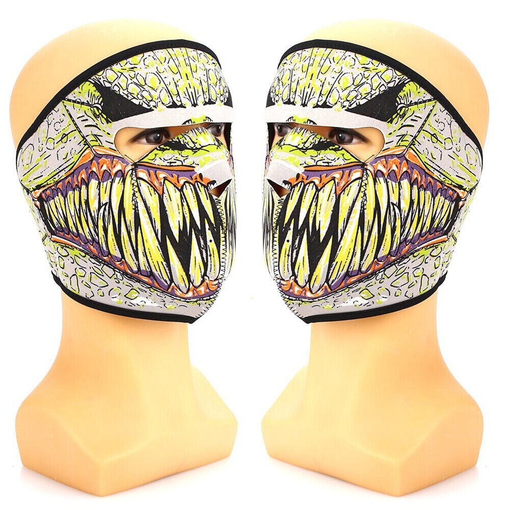 Neoprene Face Mask for Cycling Motorcycle Skiing with Character Pattern